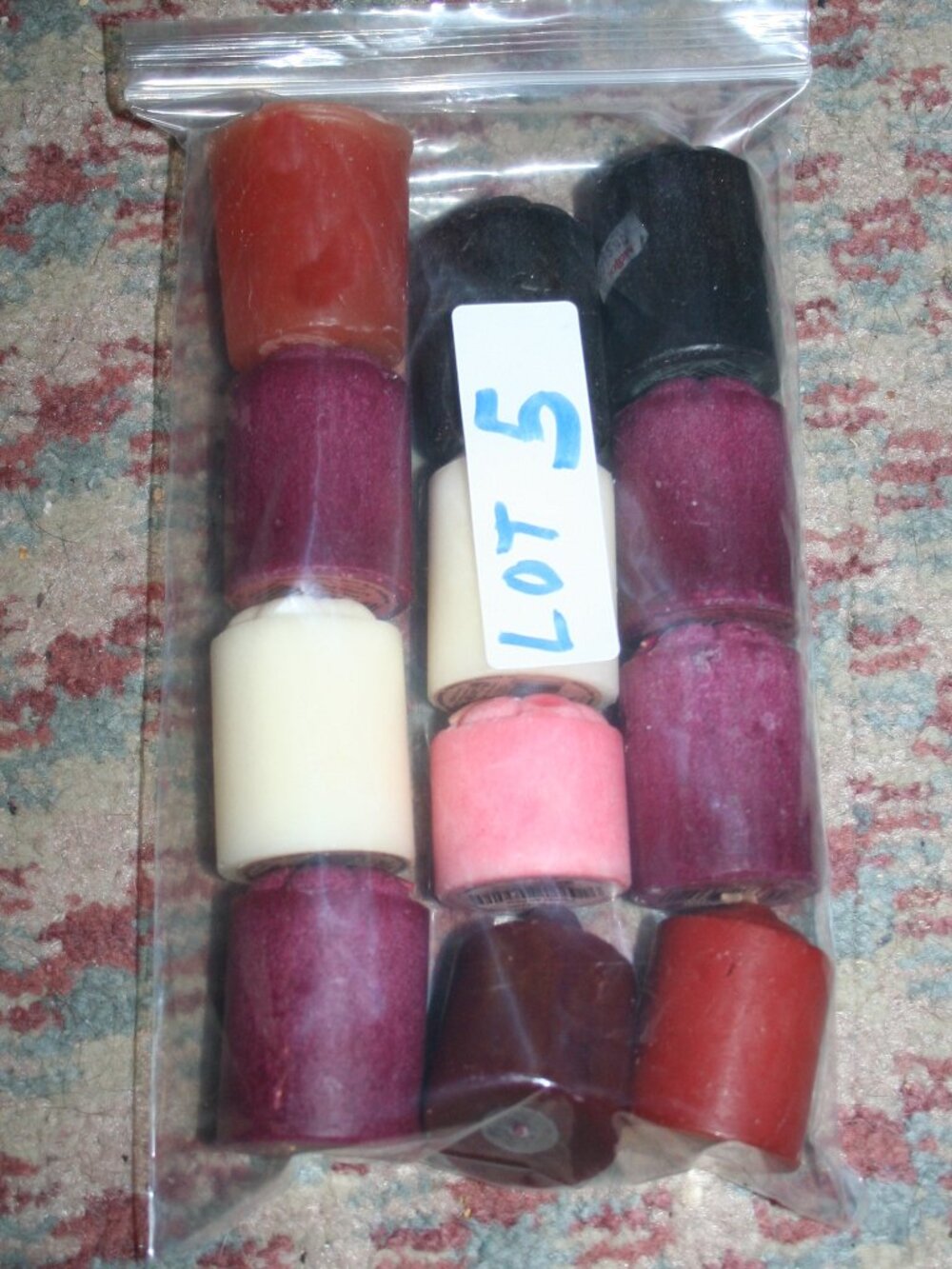 (12) Multi Color Highly Scent Disc.Paraffin Voltive Candle-Lite Early 2000s LT-5